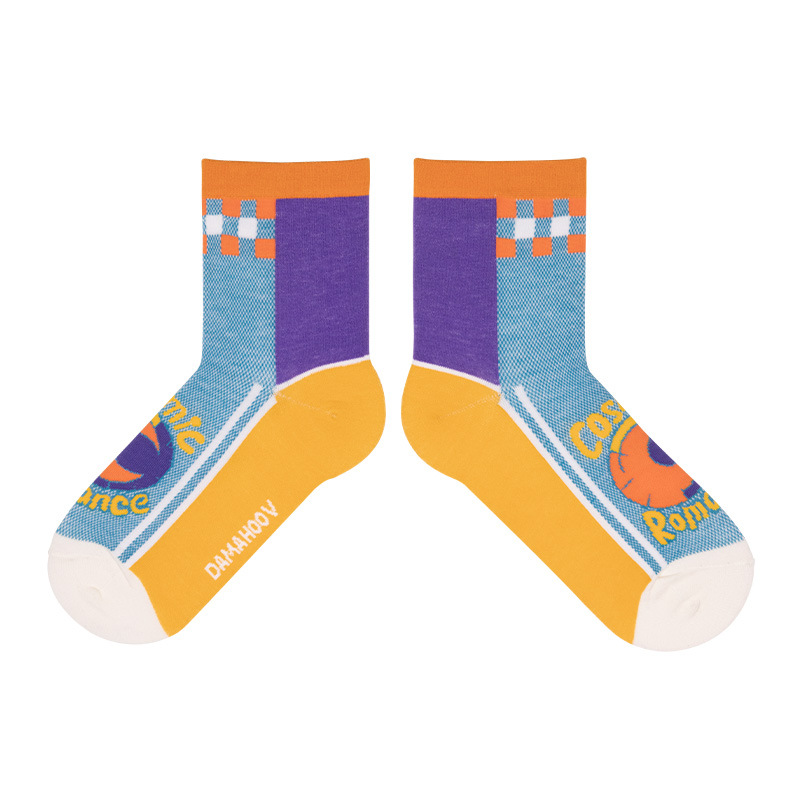 Female Socks 2020 Summer Thin Section Mesh Sandals Tide Female Ins Cartoon Socks